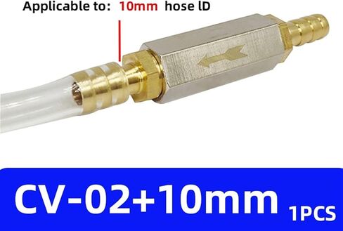 1PCS CHEST PNEUMATIC CONCTION CONNECTOR 6MM 8MM 10MM 12MM غاز خرطوم الهواء في اتجاه واحد صمام 1/8 "1/4" 3/8 "1/2" محول تركيب أنابيب الضاغط (12 مم-02) in Kuwait