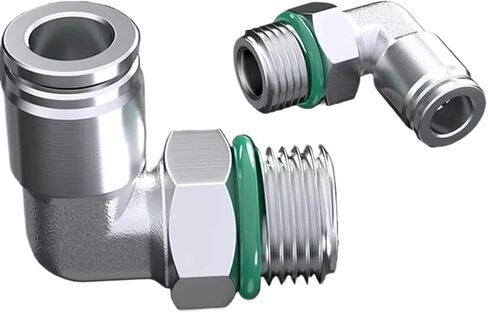 10pcs pl g thread 304 مفصلي من الفولاذ المقاوم للصدأ الهوائي السريع المرفق المرفق الذكور 1/8 "1/4" 3/8 "1/2" اقتران سريع (PL8-G04) in Kuwait