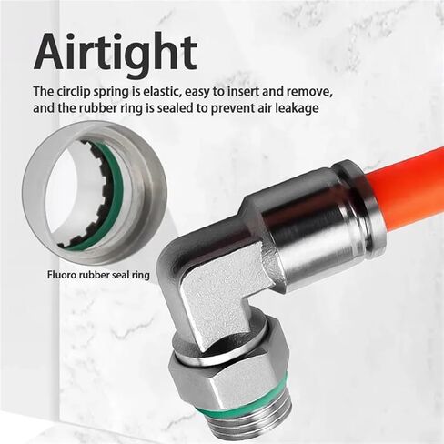 10pcs pl g thread 304 مفصلي من الفولاذ المقاوم للصدأ الهوائي السريع المرفق المرفق الذكور 1/8 "1/4" 3/8 "1/2" اقتران سريع (PL8-G04) in Kuwait