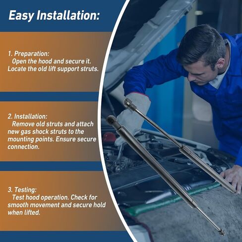 يدعم Hood Lift STRUTS SCRUSS STRUTS SCRUCHS SPRINGS SPRINGS لـ CHEVROLET MALIBU 2008 2009 2010 2011 2012 لـ Saturn Aura 2009 ، يحل محل 6166 25865060 SG330094 in Kuwait