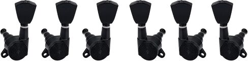 Banworks 3L3R Guitar Locking Tuning Pegs 16:1 Ratio Sealed Guitar String Tuning Keys Machines 45 Degree Fixing Tag for Les Paul LP SG Electric Acoustic Guitar 6Pcs JT/ZSJXQ-03 Black Fishtail Button in Saudi Arabia