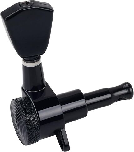 Banworks 3L3R Guitar Locking Tuning Pegs 16:1 Ratio Sealed Guitar String Tuning Keys Machines 45 Degree Fixing Tag for Les Paul LP SG Electric Acoustic Guitar 6Pcs JT/ZSJXQ-03 Black Fishtail Button in Saudi Arabia