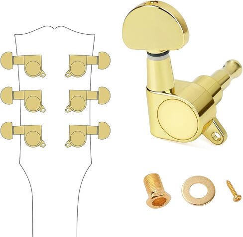 Banworks 3L3R '60S Guitar Tuning Beads مفاتيح 15: 1 آلات مفاتيح توليف السلسلة الجيتار مع 45 درجة التثبيت لجيبسون/epiphone Les Paul LP in Kuwait