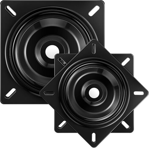 2 Pcs Boat Seat Swivel Base Swivel Plate Replacement Square 360-degree Flat Seat Mount Bracket Mechanism Flat Base for Recliner Chair Furniture Bar Stool Boat Accessories Black in Saudi Arabia