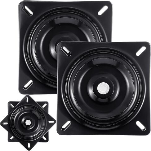 2 PCS مقعد القارب مقعد دوارة لوحة دوار استبدال مربع 360 درجة مقعد مسطح قوس آلية قوس قاعدة مسطحة لكرسي كرسي الأثاث البراز إكسسوارات القوارب الأسود in Kuwait