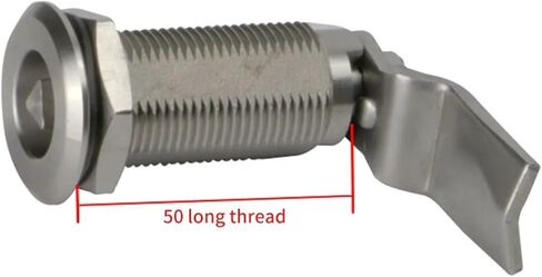 MS705-50 قفل أسطوانة الفولاذ المقاوم للصدأ قفل المثلث المثلث 1pcs (قفل أربعة زاوية) in Kuwait