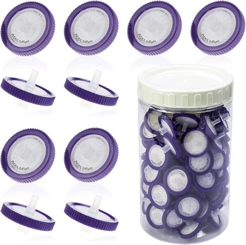 مرشحات المحقنة PVDF 33 مم 0.22 أم ، 100pcs in Kuwait