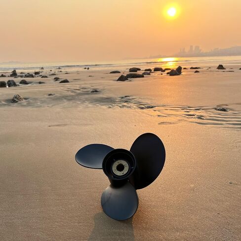 Upgrade OEM Aluminum Boat Outboard Propeller for Mercury Engines 10x17 11 3/8x12 10 1/2x13 30HP 35HP 40HP 45HP 50HP 55HP 60HP 70HP,13 Spline Tooth,RH in Kuwait