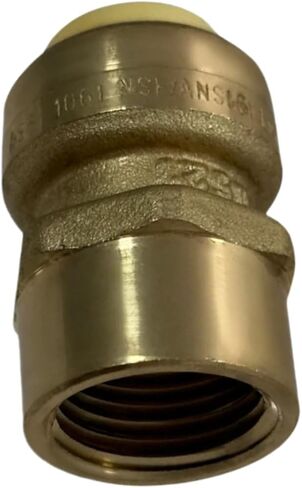 10-pack 1/2 "push-to-connect x 1/2" محول NPT الإناث-تناسب النحاس النحاسي السريع ، متوافق مع أنابيب PEX والنحاس و CPVC لأنظمة السباكة و HVAC in Kuwait