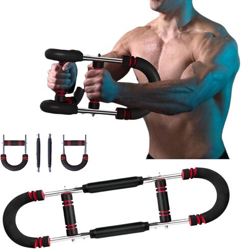 تمرين ذراع Twister ، شريط تمرين ربيعي قابل للتعديل من 80 إلى 110 رطل ، وقوة التمرينات المحسّنة في الساعد ، معدات اللياقة البدنية المنزلية المحمولة ، والتصميم القابل للفصل في أي مكان in Kuwait