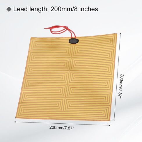 Meccanixity 1PCS Heater Film Plate ، 150W 24V Polyimide pad pad heat under under heat strip 200mmx200mm strip strip for stater tervement in Saudi Arabia