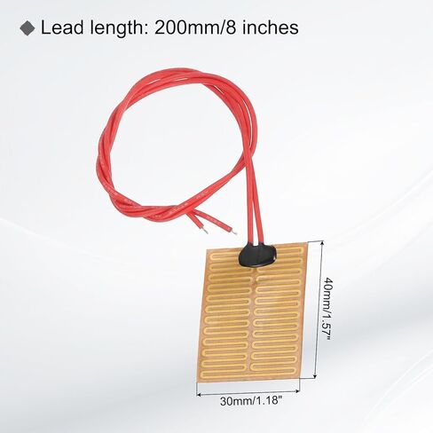 MECCANIXITY 10pcs Heater Film Heating Plate, 1W 5V Polyimide Heat Pad Adhesive PI Heater Elements Film 40mmx30mm Heater Strip for Constant Temperature in Saudi Arabia
