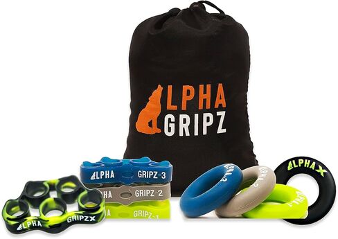 X-TREME ALPHA GRIPZ Set - Strongman Extensor Trainers/Grip Strength Trainer/Complete Forearm Strengthener/Finger Strengthener, Fast Pain Relief from tendonitis, Carpal Tunnel, Arthritis in Saudi Arabia