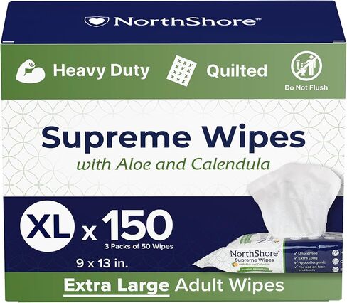 Northshore Supreme Heavy-Duty Ceanted Pipes ، X-Large ، 9 × 13 بوصة ، 50 CT ، 3 عبوات in Kuwait