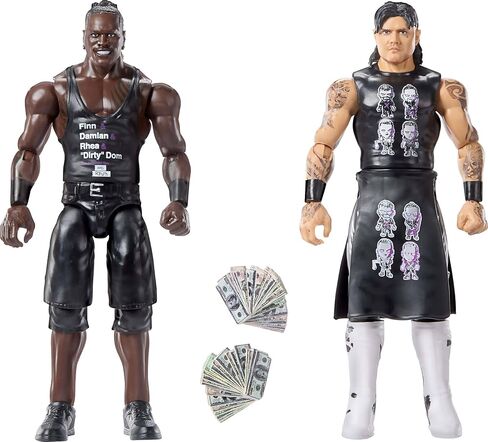 Mattel WWE Main Event Showdown Action Figures 2-Pack with Accessory, Series #21 R-Truth vs “Dirty" Dominik Mysterio Collectible Set, 6-inch in Saudi Arabia