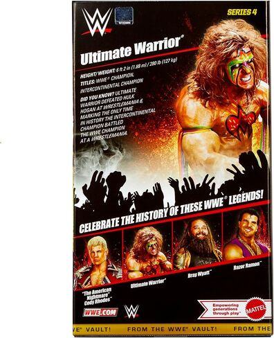 WWE Ultimate Warrior (WM6 Faded Paint) from The Vault Ringside Exclusive Series 4 in Saudi Arabia