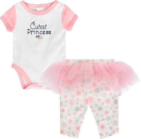 Outerstuff NFL Teams Newborn Baby Girls' Short Sleeve Cutest Princess Tutu Dress and Leggings Set (0m-9m) in Saudi Arabia