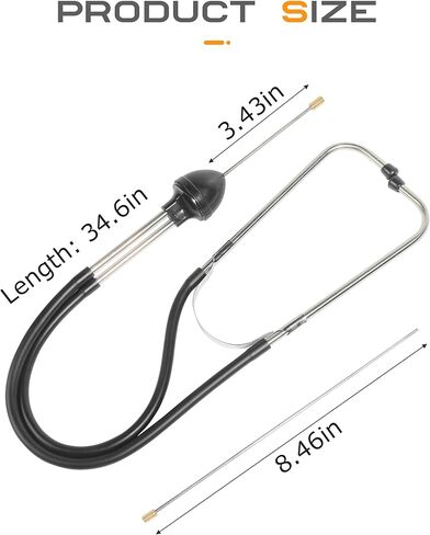 Car Mechanic Stethoscope, Automotive Diagnostic Tool, Engine Diagnostic Sensitive Hearing Tool, Fit for Cars, Trucks, RVs (1PCS) in Saudi Arabia