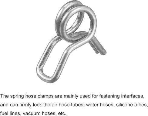 Clamp Assortment Kit DIY Double Wire Spring Hose Clamp 20pcs 304 Stainless Steel 4mm Inner Dia Fit 4.5mm-4.8mm OD Hose Fuel Line Silicone Tube Spring Clips(13mm)(3.5mm) in Saudi Arabia