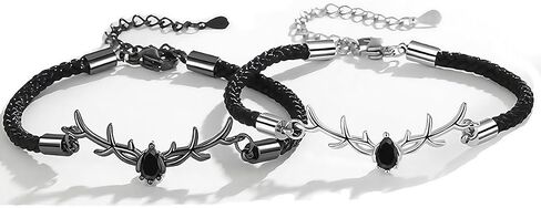 PINK TOWN Black White Dragon Pattern Couple Bracelets Couples Heart Bracelet Friendship Bracelets Matching His Hers Bonding Bracelet Set for Couples in Kuwait