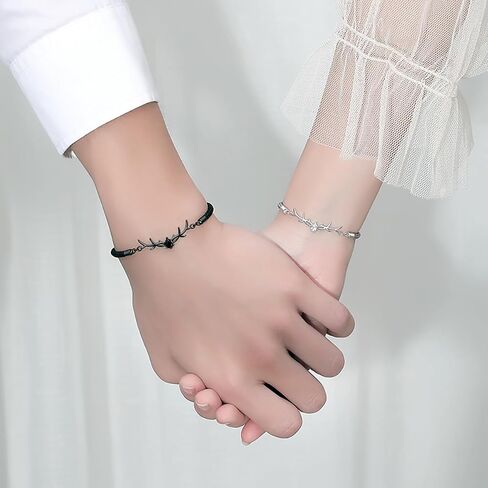 PINK TOWN Black White Dragon Pattern Couple Bracelets Couples Heart Bracelet Friendship Bracelets Matching His Hers Bonding Bracelet Set for Couples in Kuwait
