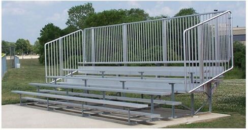 Ssn NB0515V 5 Row Standard Bleachers with Vertical Picket Railing44; 15 ft. in Saudi Arabia