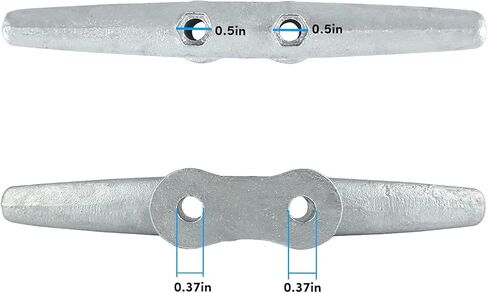Dock Cleats 4/6/8/10 inch (4 Sizes), Boat Cleats with Hardware, Boat Dock Cleats Rope Cleats, Ideal for Boat Deck Yacht Kayak Dock or Home Decoration（2, 5, 4, 6,10 Pack in Kuwait