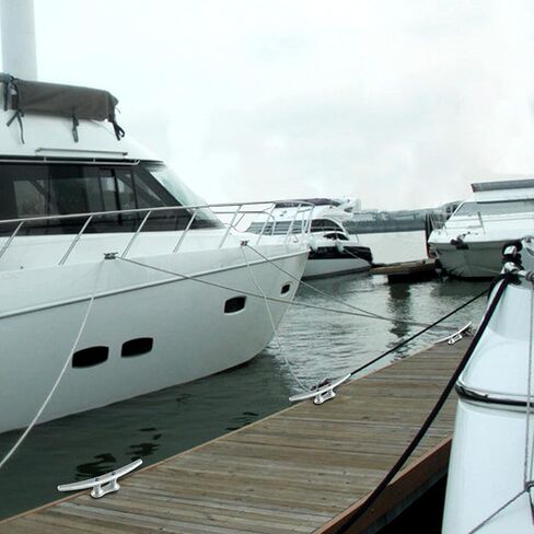 Dock Cleats 4/6/8/10 inch (4 Sizes), Boat Cleats with Hardware, Boat Dock Cleats Rope Cleats, Ideal for Boat Deck Yacht Kayak Dock or Home Decoration（2, 5, 4, 6,10 Pack in Kuwait