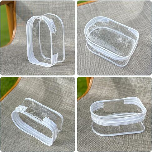 Clear Figure Display Bag with Keychain for Doll, Positive Doll Storage Bag, Pouch Keychain Charms for Collectibles (with Zipper- Waterproof) Building Block Storage Bag,8.2 * 4.6 inch in Saudi Arabia