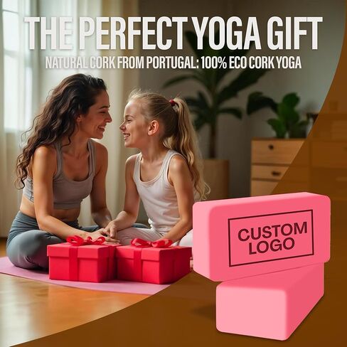 Personalized Yoga Blocks 2 Pack with Custom Design, Yoga Blocks for Women, Exercise blocks Yoga Blocks Soft Non-Slip for Pilates, Meditation, Custom Yoga Accessories in Kuwait