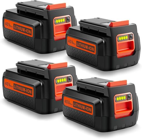 ARYEE 3.0AH 40V MAX LBX2040 استبدال للبطارية السوداء و DECKER 40V LBXR36 LBXR2036 LST540 LCS1240 LBX1540 LST136W 36V/ Cordless Power Battery Lithium Battery in Kuwait