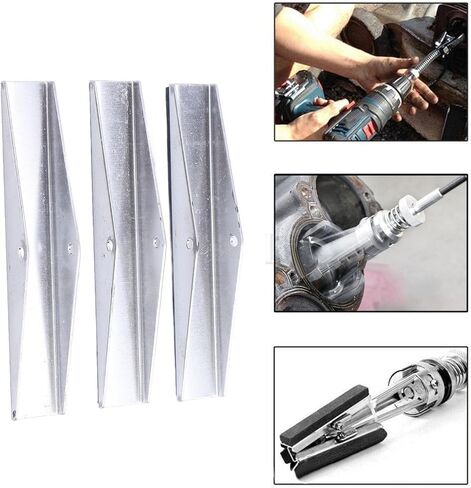 Engine Cylinder Hone Replacement Stones 4in 3 Jaw Tool Set, Heavy Duty Applications, Aluminum Alloy and Grinding Stone, Cylinder Maintenance Work in Kuwait