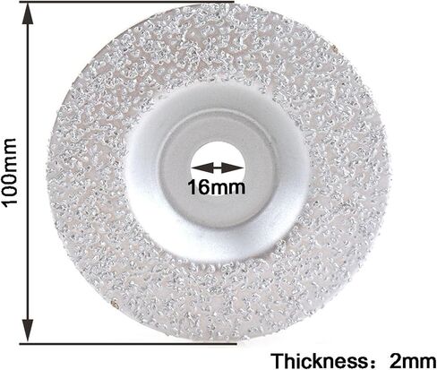 3pcs 100 ملم عجلة طحن الماس مناسبة 4inch الماس قرص الطحن لتلميع الحجر والإطارات والمطاط (الجسيمات الخشنة) in Saudi Arabia