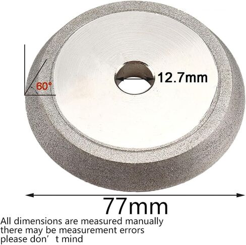 78mm Electroplated Diamond Grinding Wheel Cup 60 Degree for Tungsten Carbide Tools Sharpening Cutter Tool 78mm in Saudi Arabia