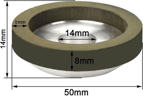 50mm Diamond Grinding Wheel Cup Grinding Wheel Grinding Circle Disc use for Polishing Cutting Discs Milling Cutter 1/2/5Pc(5pc) in Saudi Arabia