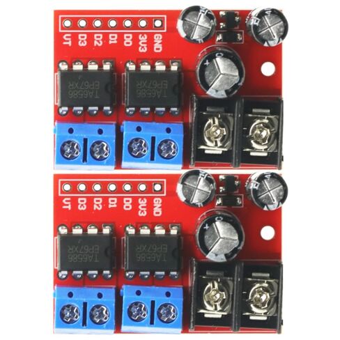 2PCS H Bridge Remote Control 5A 3V-14V Dual DC Motor Controller Drive Module Voltage Reverse PWM Speed Regulation Double in Kuwait