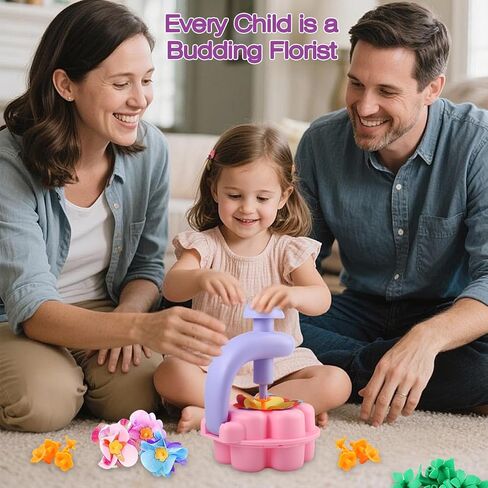 Fabric Flower Bouquets Toys, DIY Craft Kits Toys for Kids, Educational Arts & Crafts Toy, Build Your Own Flowers, DIY Creative Activity Christmas Birthday Gift for 4 5 6 7 8+ Year Old Toddler Girls in Kuwait