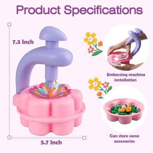 Fabric Flower Bouquets Toys, DIY Craft Kits Toys for Kids, Educational Arts & Crafts Toy, Build Your Own Flowers, DIY Creative Activity Christmas Birthday Gift for 4 5 6 7 8+ Year Old Toddler Girls in Kuwait