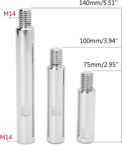 Stainless Steel M14 Rotary Polisher Extension Shaft for Car Care Polishing Accessories Tools Auto Detailing W315(75mm) in Saudi Arabia