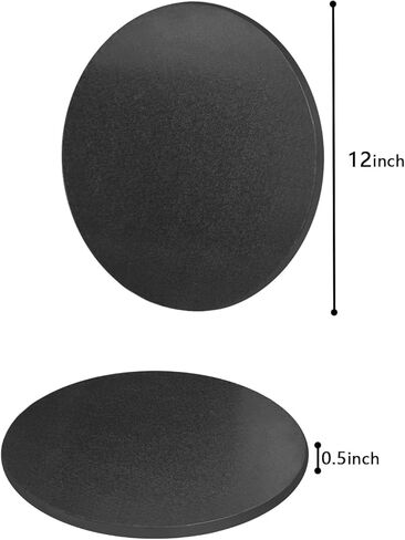 4 PCS Cake Drums, 1/2 Inch Thick 12 Inch Round Cake Boards, Four Colors: White, Gold, Silver and Black, Professional Quality Cake Cardboards, Card Base in Kuwait