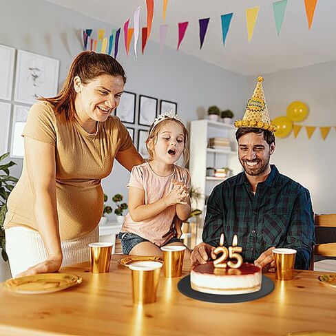 4 PCS Cake Drums, 1/2 Inch Thick 12 Inch Round Cake Boards, Four Colors: White, Gold, Silver and Black, Professional Quality Cake Cardboards, Card Base in Kuwait