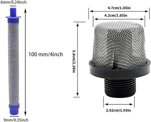 288716 Inlet Suction Strainer and 288749 Airless Sprays Machine Filter Kits for Airless Paint Sprayers Guns Accessories in Saudi Arabia