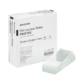 McKesson 16-7132 Microscope Slide 1 x 3" x 1 mm Frosted End (Pack of 72) in Kuwait