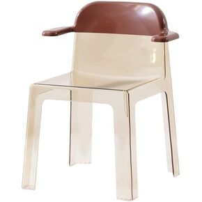 Office Chair Transparent Dining Chair Nordic Home Armrest Creative Fun Backrest Chair Restaurant Chair Home Office Desk Chairs in Saudi Arabia