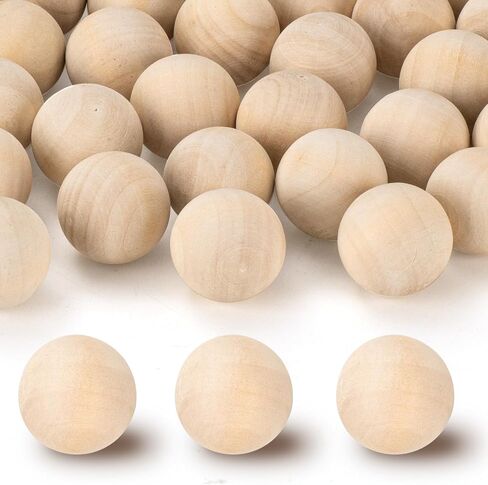 4 inch Wooden Balls, 2PACK Unfinished Round Wood Balls, 100mm Large Natural Wooden Balls for Crafts and DIY Decorative Projects in Kuwait