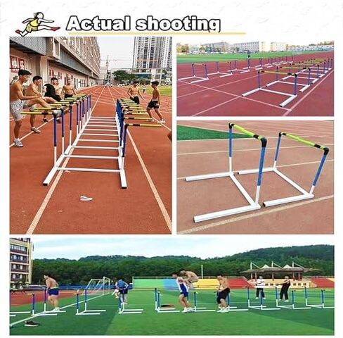 عقبات تدريب الفريق والميدان ، وتدريب التدريب الرياضي القابل للتعديل ، Hurdle-1/2/ 4pcs ، وعقبات السرعة ، ومسار عقبات ， ممارسة العقبات ، وعقبات معدات التدريب للرياضيين (2pcs) in Saudi Arabia