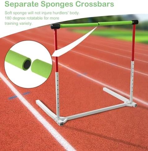 Foam Track and Field Hurdles Training Equipment, Adjustable Height Agility Hurdles, Detachable Sports Speed Hurdles for Athletes Soccer (Color : 1 PC) in Saudi Arabia