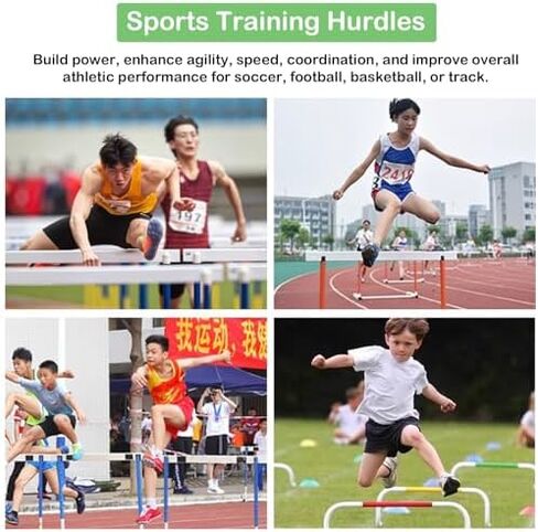 Foam Track and Field Hurdles Training Equipment, Adjustable Height Agility Hurdles, Detachable Sports Speed Hurdles for Athletes Soccer (Color : 1 PC) in Saudi Arabia
