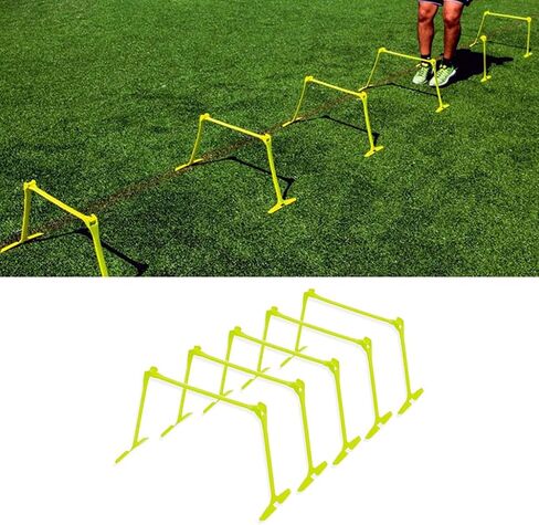 Mini Hurdles Adjustable Height - 5 Pcs/10PCS Small Agility Hurdles with Handle, Soft Portable Track & Field Hurdles, Obstacle for Soccer Training(5pcs) in Saudi Arabia