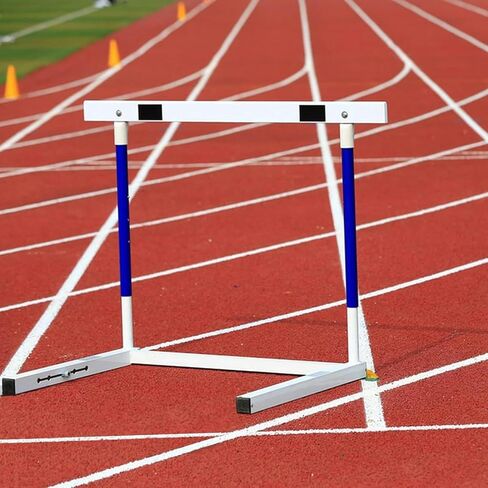 Track and Field Hurdles for Adult Athletes, Adjustable Height 30-42In Agility Hurdles, Outdoor Workout Training Pole Set, Professional Hurdle in Saudi Arabia